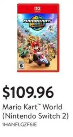 Walmart Mario Kart World Nintendo Switch 2 offer