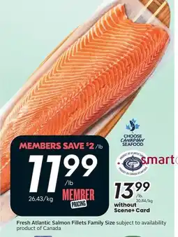Sobeys Fresh Atlantic Salmon Fillets Family Size offer