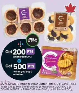 Sobeys Compliments raisin or pecan butter tarts offer