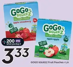 Sobeys GOGO SQUEEZ Fruit Pouches offer