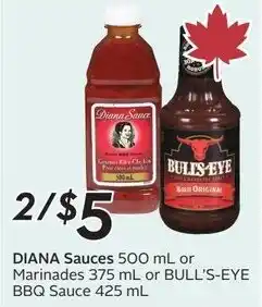 Sobeys Diana sauces or marinades offer