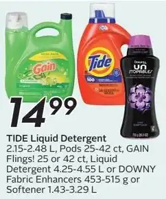 Sobeys Tide liquid detergent offer