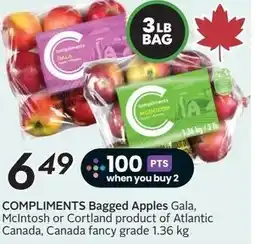 Sobeys Compliments bagged apples gala offer