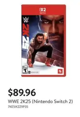 Walmart WWE 2K25 (Nintendo Switch 2) offer