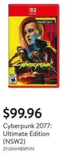 Walmart Cyberpunk 2077: Ultimate Edition (NSW2) offer