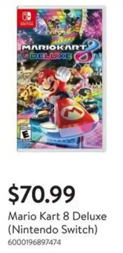 Walmart Mario Kart 8 Deluxe Nintendo Switch offer