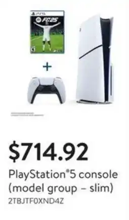Walmart PlayStation 5 console model group slim offer