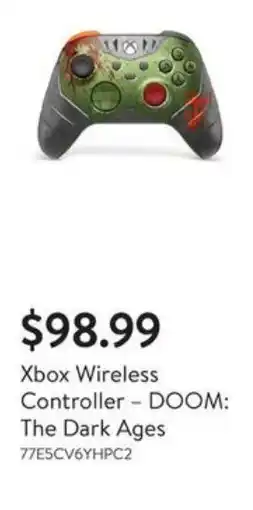 Walmart Xbox Wireless Controller DOOM: The Dark Ages offer