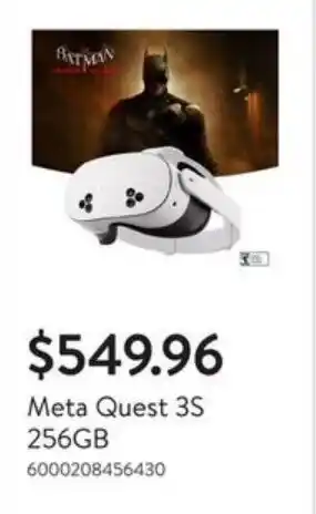 Walmart Meta Quest 3S 256GB offer