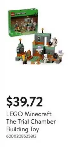 Walmart LEGO Minecraft The Trial Chamber Building Toy offer