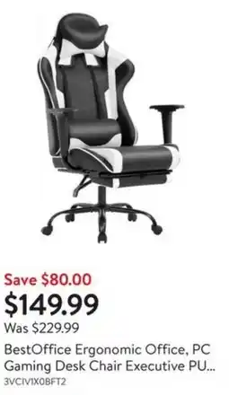 Walmart BestOffice Ergonomic Office, PC Gaming Desk Chair Executive PU... offer