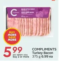 Sobeys Compliments turkey bacon offer