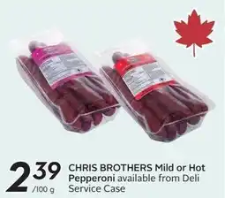 Sobeys Chris brothers mild or hot pepperoni offer