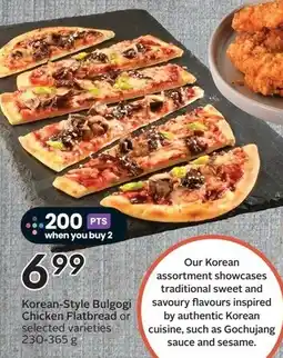 Sobeys Korean-Style Bulgogi Chicken Flatbread offer