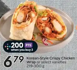 Sobeys Korean-style crispy chicken wrap offer