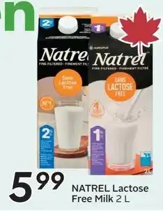 Sobeys Natrel lactose free milk offer