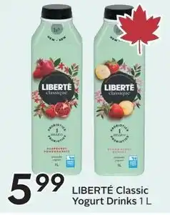 Sobeys Liberté classic yogurt drinks offer