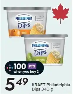 Sobeys Kraft philadelphia dips offer