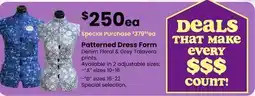 Fabricland Patterned Dress Form Denim offer