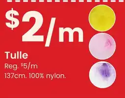 Fabricland Tulle offer
