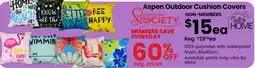 Fabricland Aspen Outdoor Cushion Covers offer