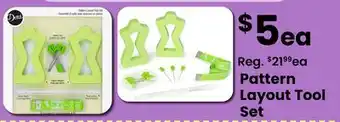 Fabricland Pattern Layout Tool Set offer