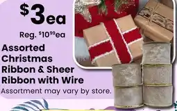 Fabricland Assorted Christmas Ribbon & Sheer Ribbon with Wire offer