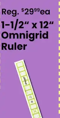 Fabricland x 12 Omnigrid Ruler offer
