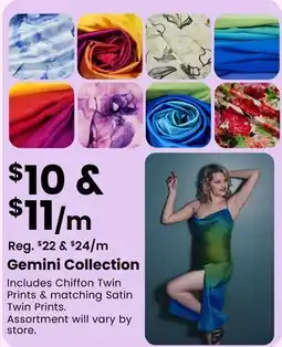 Fabricland Gemini Collection offer