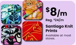 Fabricland Santiago Knit Prints offer