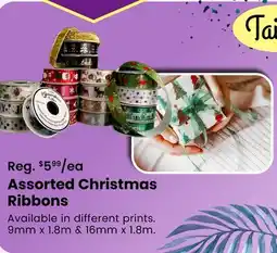 Fabricland Assorted Christmas Ribbons offer