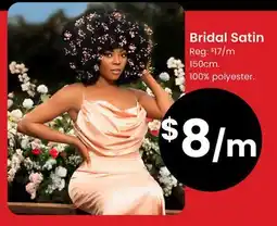 Fabricland Bridal Satin offer