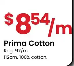 Fabricland Prima Cotton offer
