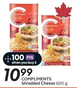 Sobeys Compliments shredded cheese offer