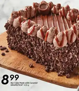 Sobeys Bar cake made with caramel drumstick offer