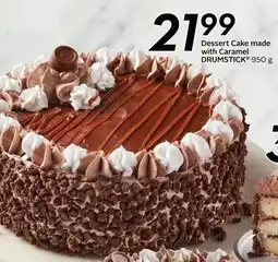Sobeys Dessert cake made with caramel drumstick offer