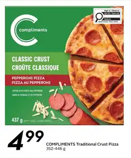 Sobeys Compliments traditional crust pizza offer