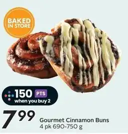 Sobeys Gourmet cinnamon buns offer