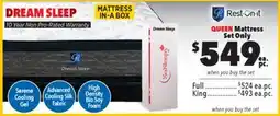 Surplus Furniture Dream Sleep Queen Mattress Set offer