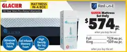 Surplus Furniture Glacier Queen Mattress Set offer