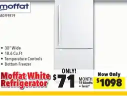 Surplus Furniture Moffat Stainless Steel 19 Cu Ft Refrigerator offer