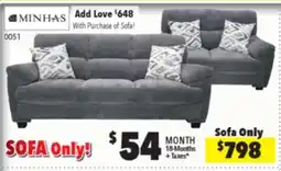 Surplus Furniture Galt Granite Sofa offer