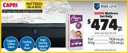 Surplus Furniture Capri Queen Mattress Set offer