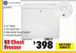 Surplus Furniture GE White Chest Freezer offer