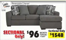 Surplus Furniture Gardiner Pewter 2Pc Sectional offer