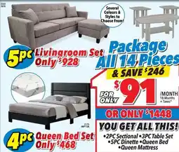Surplus Furniture 14PC House Full Package #1 offer