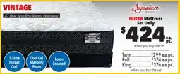 Surplus Furniture Vintage Queen Mattress Set offer