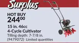 Princess Auto 15 in. 46cc 4-Cycle Cultivator offer