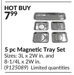 Princess Auto 5 pc Magnetic Tray Set offer