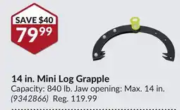 Princess Auto 14 in. Mini Log Grapple offer